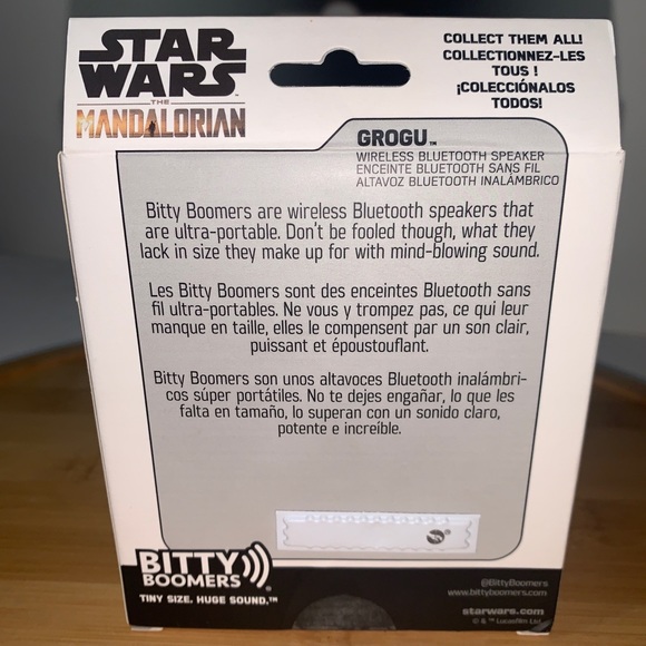 Star Wars Mandalorian Baby Yoda w/ Snack The Child Grogu Bluetooth Bitty Boomers - Picture 3 of 4